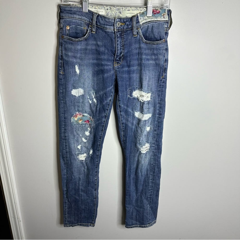 Anthropologie Pilcro & The Letterpress Size 26 Slim Boyfriend Straight‎ Leg Jean